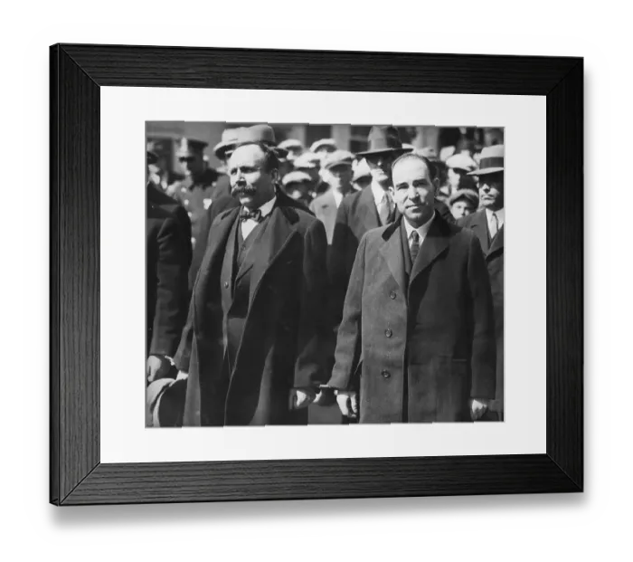 Framed Print : Sacco And Vanzetti Arriving At Court Framed Print : Sacco And Vanzetti Arriving At Court