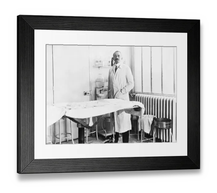 Framed Print : Dr Serge Voronoff In His Lab Framed Print : Dr Serge Voronoff In His Lab