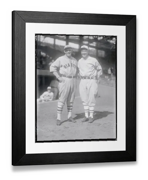 Framed Print : NY Giants Rogers Hornsby Posing with Tris Speaker Framed Print : NY Giants Rogers Hornsby Posing with Tris Speaker