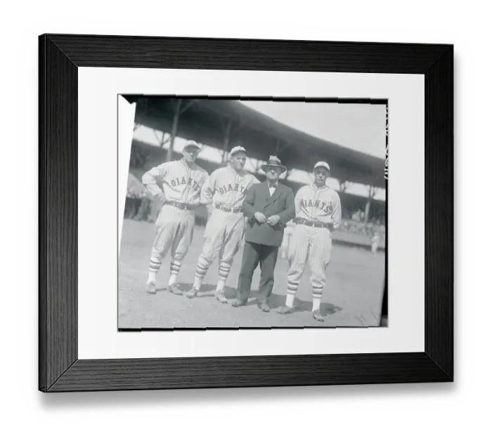 Framed Print : John McGraw with Players Framed Print : John McGraw with Players
