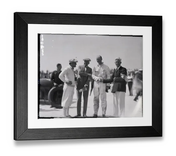 Framed Print : Auto Racer Seagrave Being Congratulated Framed Print : Auto Racer Seagrave Being Congratulated