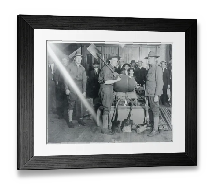 Framed Print : Recruit Undergoing Training Framed Print : Recruit Undergoing Training