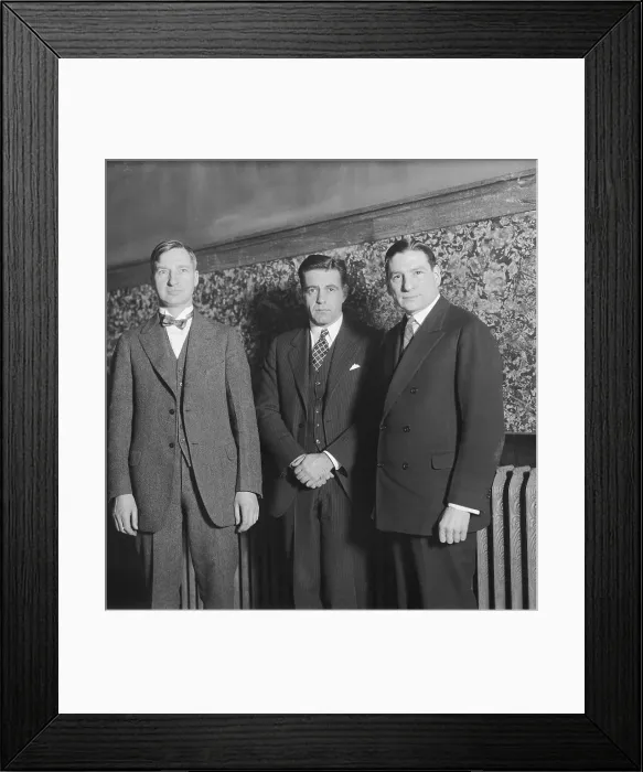 Framed Print : Participants in Ford Trial Posing for Camera