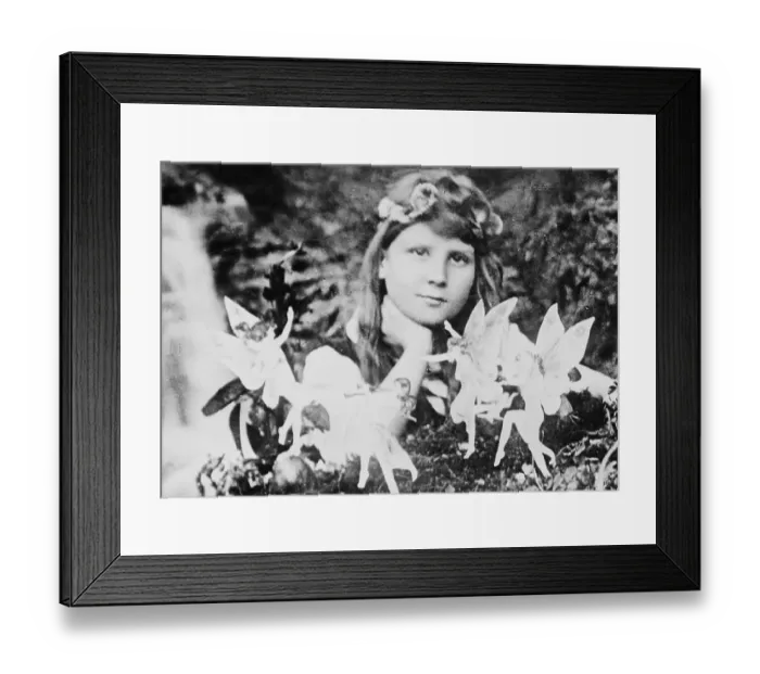 Framed Print : Girl Watching Fairies Framed Print : Girl Watching Fairies