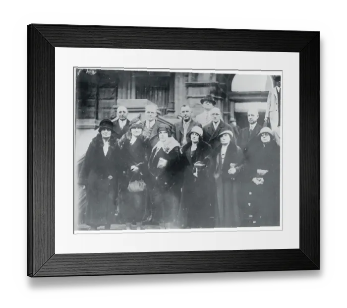 Framed Print : Portrait of Jury for Aaron Sapiro Case Framed Print : Portrait of Jury for Aaron Sapiro Case