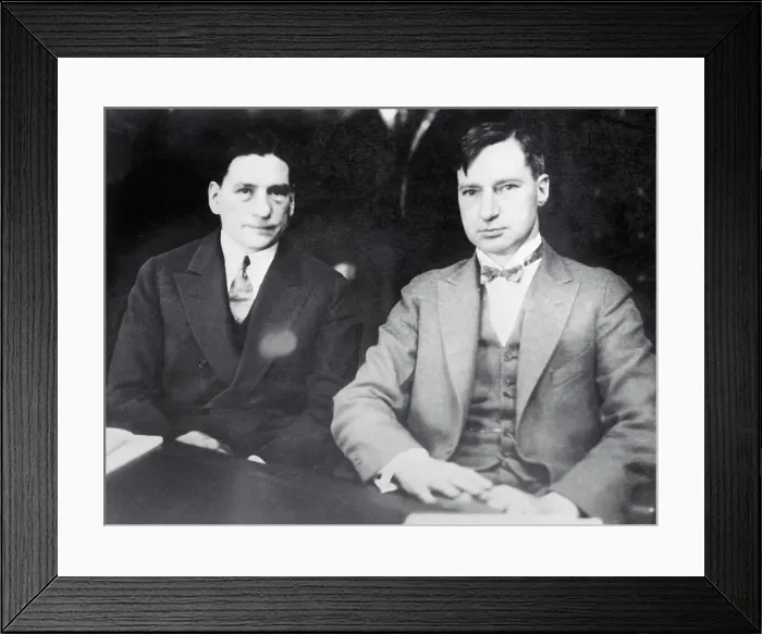 Framed Print : Defendant Aaron Sapiro with His Lawyer