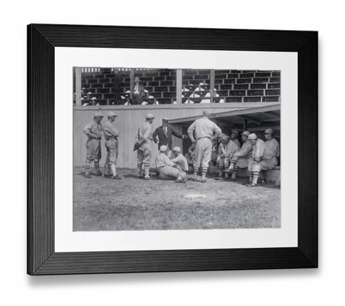 Framed Print : Manager John McGraw with NY Giants Before Spring Training Game Framed Print : Manager John McGraw with NY Giants Before Spring Training Game