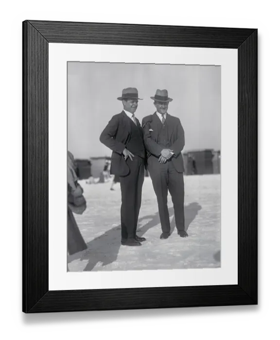 Framed Print : Ty Cobb and his brother John Paul Cobb Framed Print : Ty Cobb and his brother John Paul Cobb