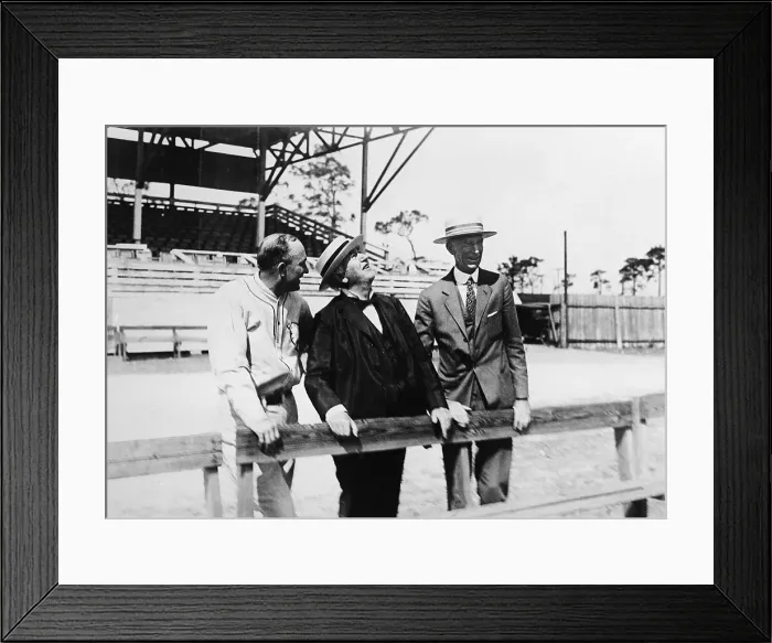 Framed Print : Thomas Edison W / Ty Cobb & Connie Mack Framed Print : Thomas Edison W / Ty Cobb & Connie Mack