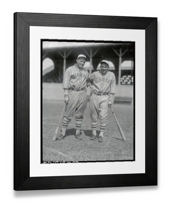 Framed Print : Rogers Hornsby with NY Giants Teammate Mueller Framed Print : Rogers Hornsby with NY Giants Teammate Mueller
