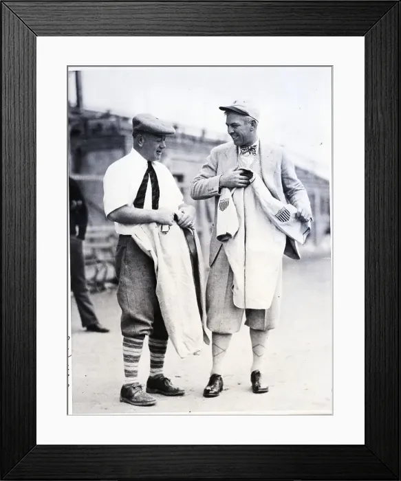 Framed Print : Tris Speaker Looking Over Uniform with Mana Framed Print : Tris Speaker Looking Over Uniform with Mana
