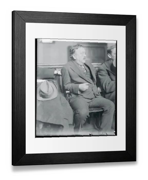 Framed Print : Edward E. Carrington Sitting in Courtroom