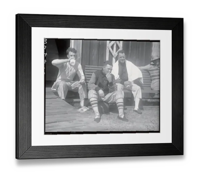 Framed Print : Rogers Hornsby with Burleigh Grimes and Al Devormer Framed Print : Rogers Hornsby with Burleigh Grimes and Al Devormer