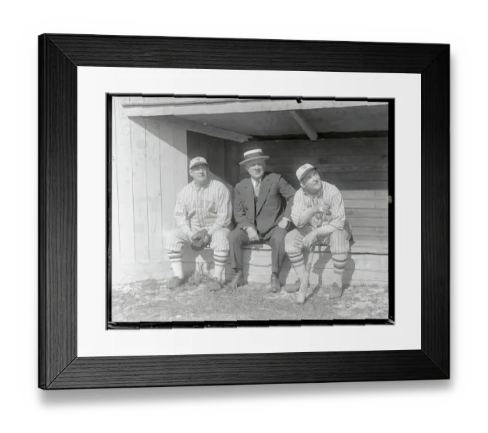 Framed Print : Roger Bresnahan with John McGraw and Rogers Hornsby Framed Print : Roger Bresnahan with John McGraw and Rogers Hornsby