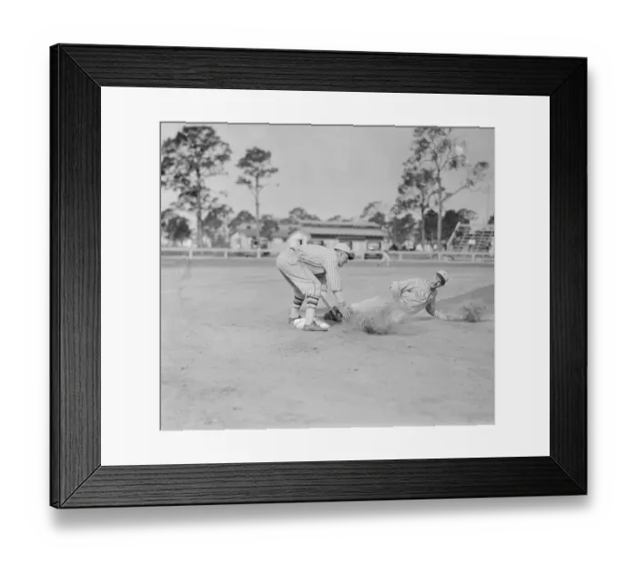 Framed Print : Rogers Hornsby Playing Second Base Framed Print : Rogers Hornsby Playing Second Base
