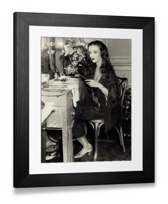 Framed Print : Natacha Rambova During an Interview Framed Print : Natacha Rambova During an Interview