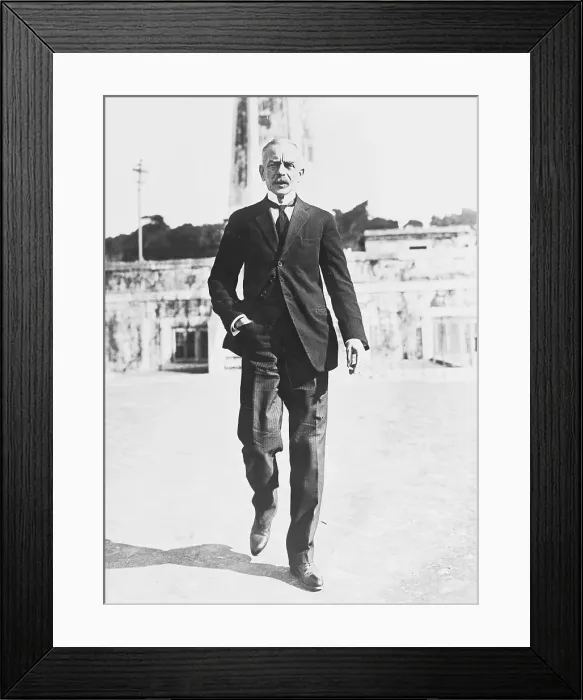 Framed Print : General Carmona Outside His Home Framed Print : General Carmona Outside His Home