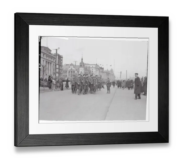 Framed Print : British Marines Landing at Customs Jetty Framed Print : British Marines Landing at Customs Jetty