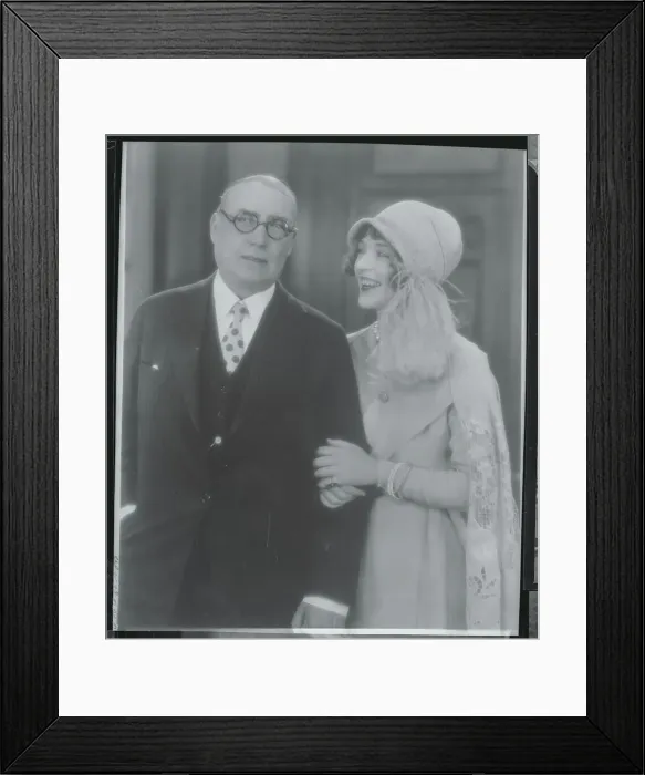 Framed Print : Marion Davies Posing with Father Framed Print : Marion Davies Posing with Father