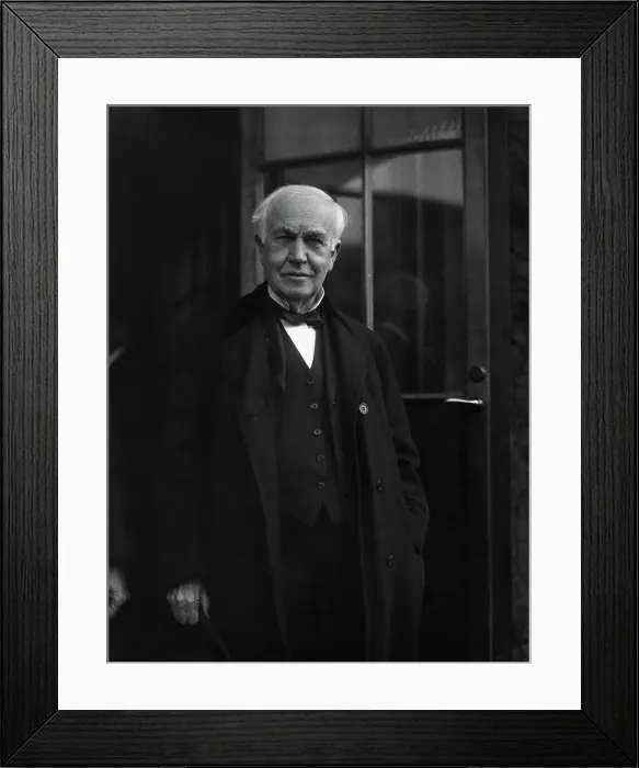 Framed Print : Portrait Of Thomas A. Edison Framed Print : Portrait Of Thomas A. Edison