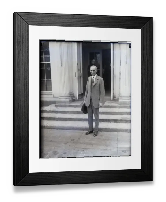 Framed Print : Henry Ford In Front Of Senate Office Bld Framed Print : Henry Ford In Front Of Senate Office Bld