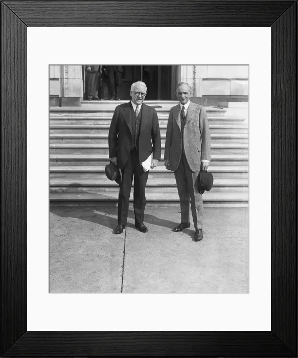 Framed Print : James Couzens and Henry Ford Framed Print : James Couzens and Henry Ford