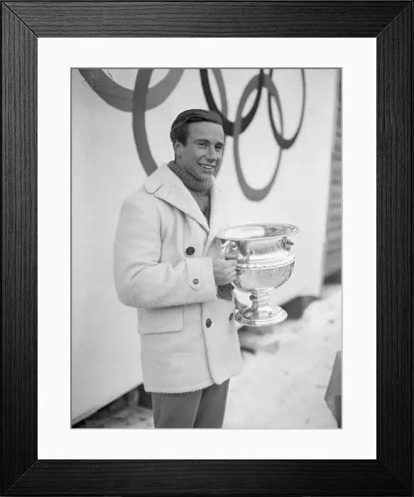 Framed Print : William Fiske, Pilot of U.S. Bobsled Team Framed Print : William Fiske, Pilot of U.S. Bobsled Team