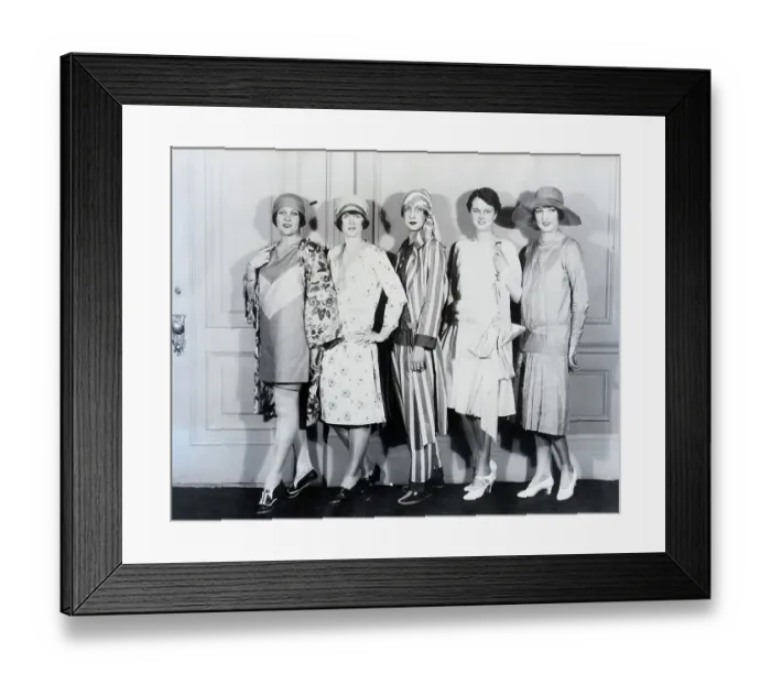 Framed Print : Models at the Cotton Manufacturer's Fashion Show Framed Print : Models at the Cotton Manufacturer's Fashion Show