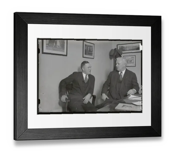 Framed Print : Rogers Hornsby with John McGraw