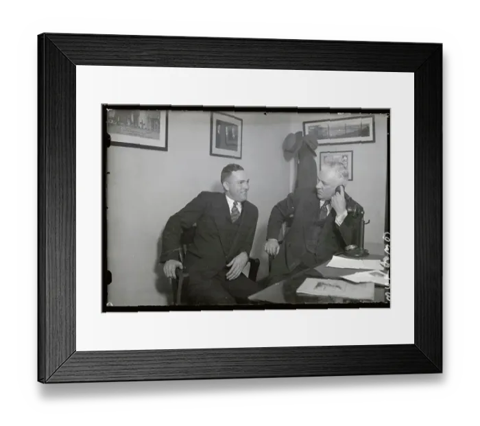 Framed Print : Rogers Hornsby with John McGraw