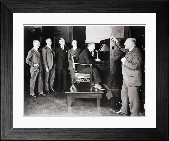 Framed Print : Television / Phone Being Used Framed Print : Television / Phone Being Used