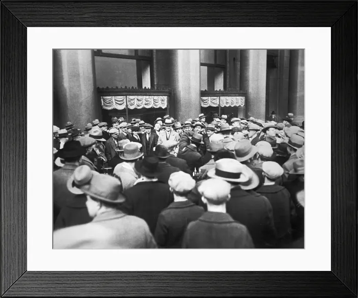 Framed Print : Ty Cobb, Other Man In Crowd Leaving Offic Framed Print : Ty Cobb, Other Man In Crowd Leaving Offic