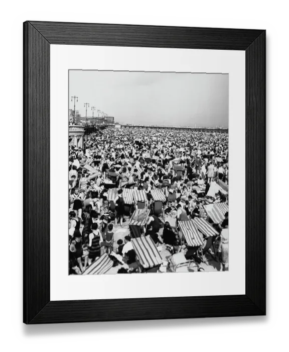 Framed Print : Coney Island Beach Framed Print : Coney Island Beach