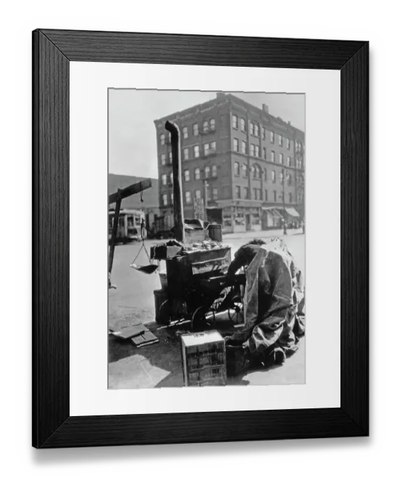 Framed Print : Sweet Mickey Roasting Wagon, Harlem Framed Print : Sweet Mickey Roasting Wagon, Harlem