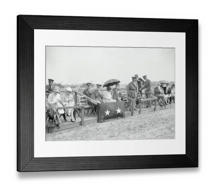 Framed Print : James McRae Watching a Polo Match