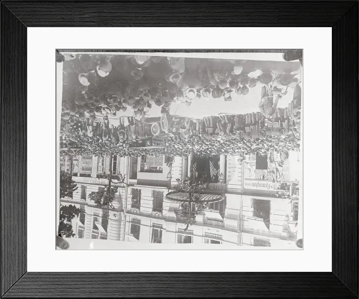 Framed Print : Crowd Surrounding Arrival Vehicle of Charles Lindbergh Framed Print : Crowd Surrounding Arrival Vehicle of Charles Lindbergh