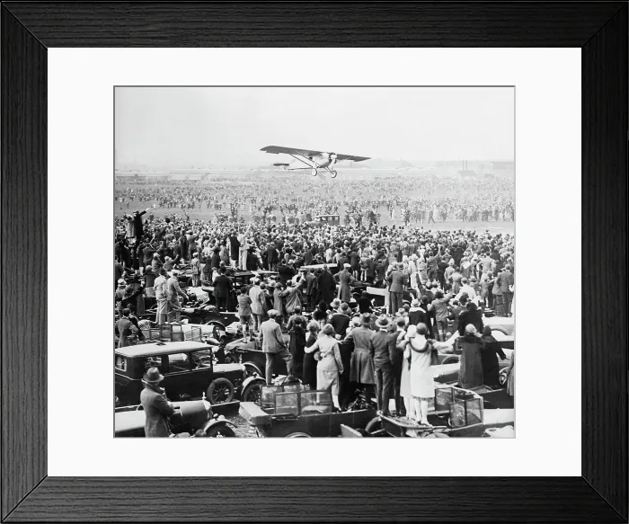 Framed Print : Spirit of St. Louis Landing in England Framed Print : Spirit of St. Louis Landing in England