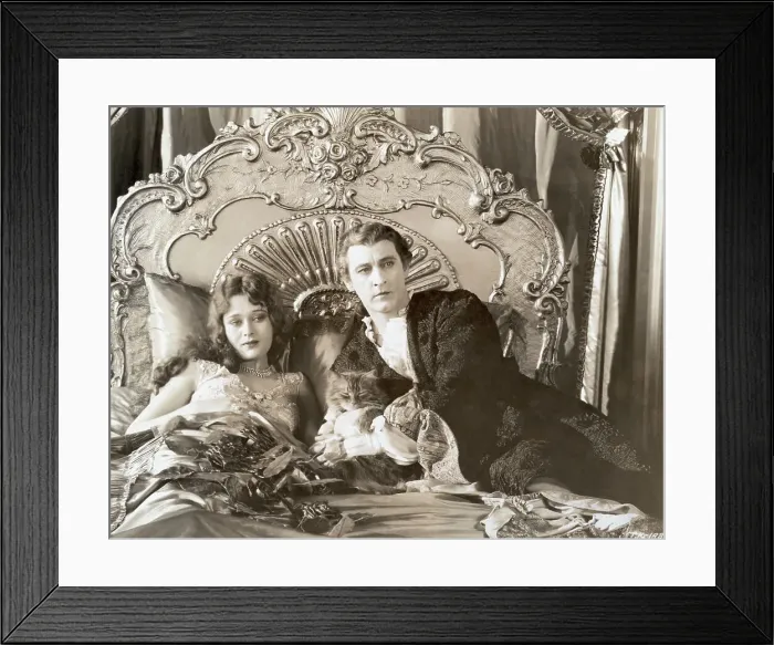 Framed Print : Dolores Costello with John Barrymore in Bed Framed Print : Dolores Costello with John Barrymore in Bed