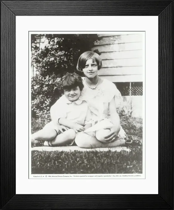 Framed Print : Rock Hudson at Two Years Old with Aunt Framed Print : Rock Hudson at Two Years Old with Aunt