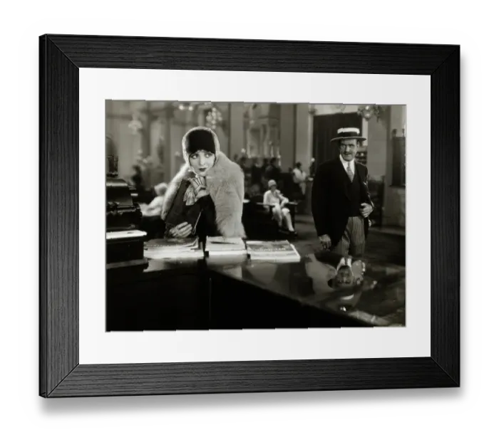 Framed Print : Billie Dove Attracts Man in Movie Still Framed Print : Billie Dove Attracts Man in Movie Still