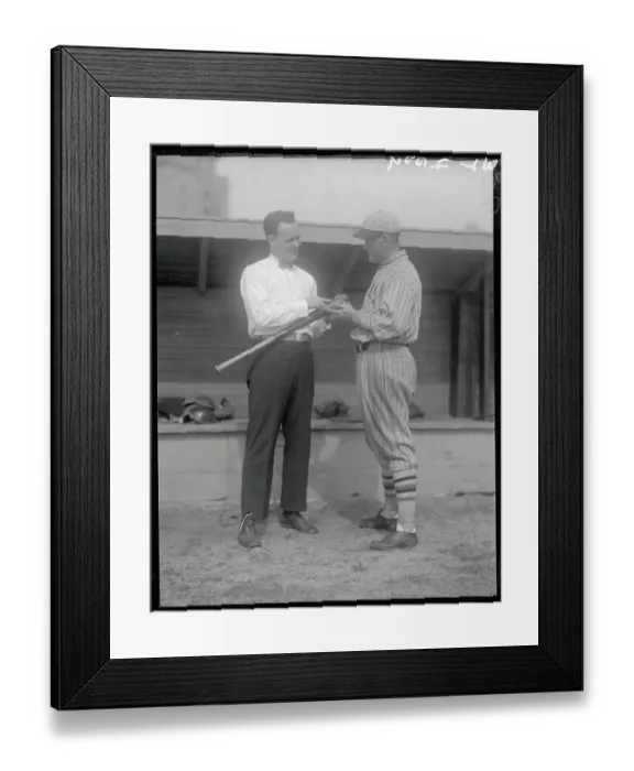 Framed Print : Gunboat Hudson Interviewing Rogers Hornsby Framed Print : Gunboat Hudson Interviewing Rogers Hornsby
