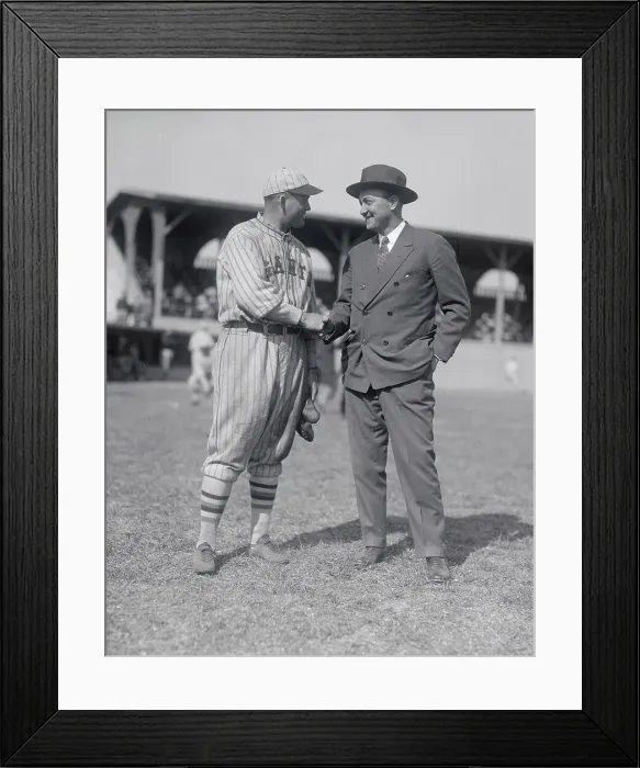 Framed Print : Baseball Players Rogers Hornsby and Ty Cobb Framed Print : Baseball Players Rogers Hornsby and Ty Cobb