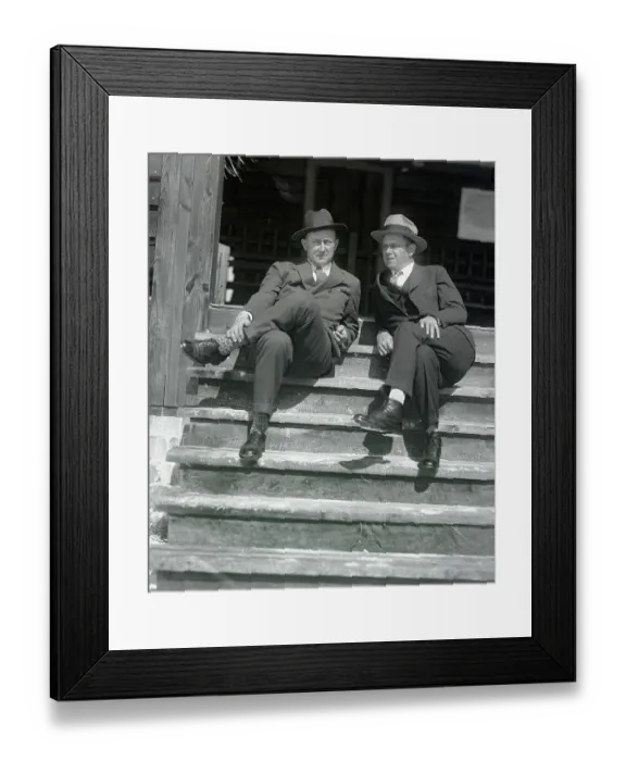 Framed Print : Ty Cobb with his brother J.P. Cobb Framed Print : Ty Cobb with his brother J.P. Cobb