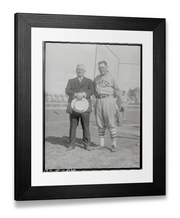 Framed Print : NY Giants Rogers Hornsby with Manager John McGraw Framed Print : NY Giants Rogers Hornsby with Manager John McGraw