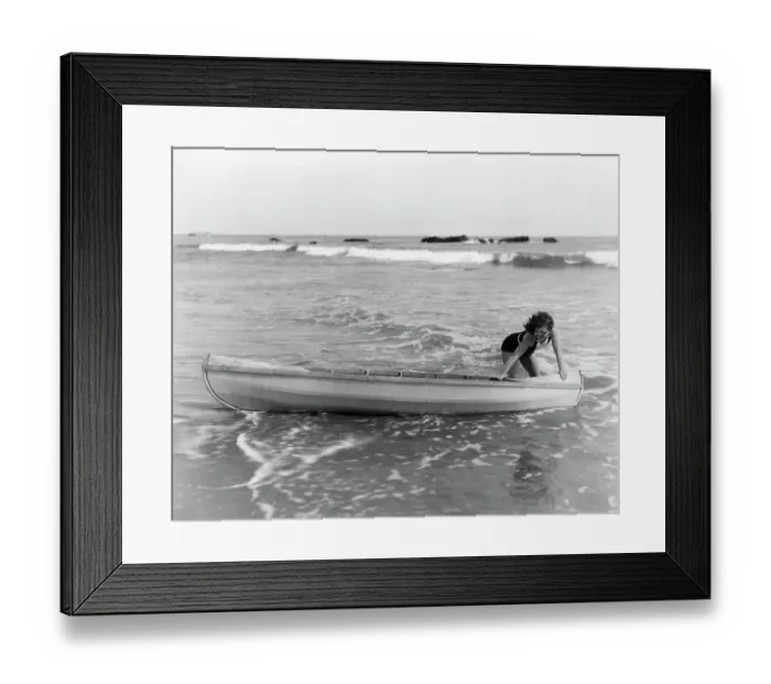 Framed Print : Clara Bow Canoeing Framed Print : Clara Bow Canoeing