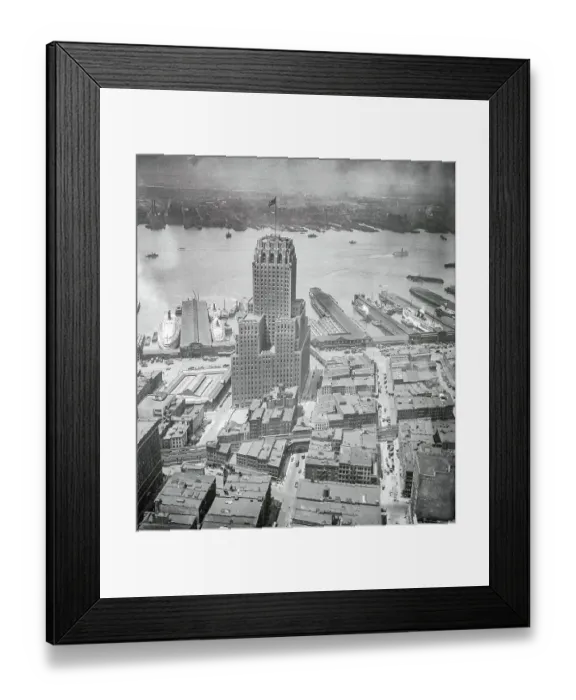 Framed Print : View of New York Telephone Building from Woolworth Building Framed Print : View of New York Telephone Building from Woolworth Building