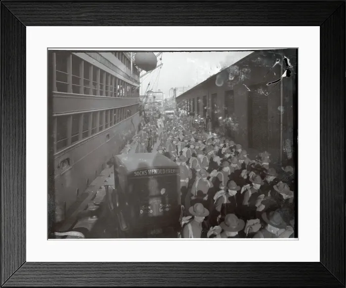 Framed Print : Crowd of Marine Soldiers Framed Print : Crowd of Marine Soldiers