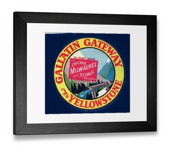 Framed Print : Yellowstone National Park Souvenir Framed Print : Yellowstone National Park Souvenir