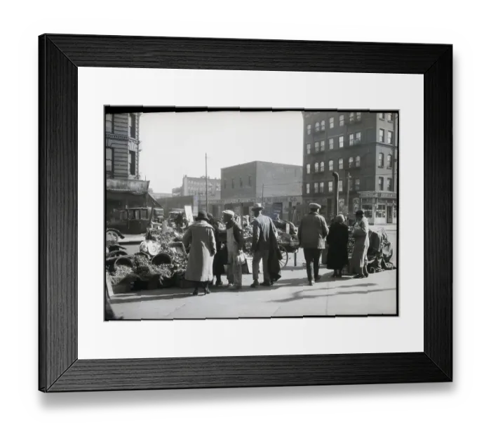 Framed Print : Market In Harlem Street Framed Print : Market In Harlem Street