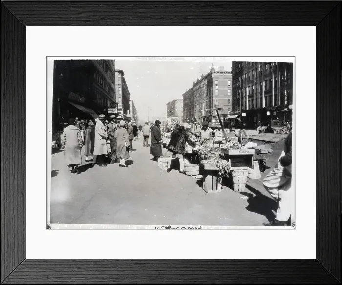 Framed Print : Vegetable Stands In Harlem
